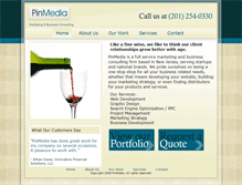 Tablet Screenshot of pinmedia.com